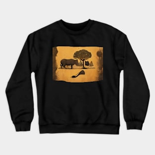 Safari Serenity: Capturing Wildlife in Harmony Crewneck Sweatshirt